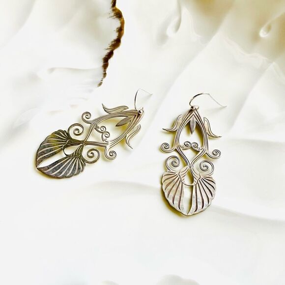 ♥️ Handmade sterling earrings. Greece. Inspiration Parthenon 447-432 BC GODDESS - Picture 6 of 10